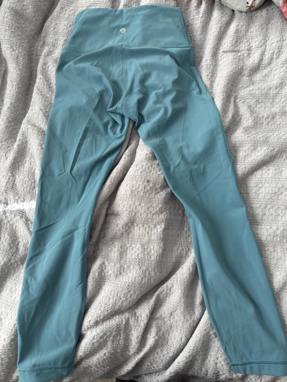 lululemon athletica teal high-rise leggings